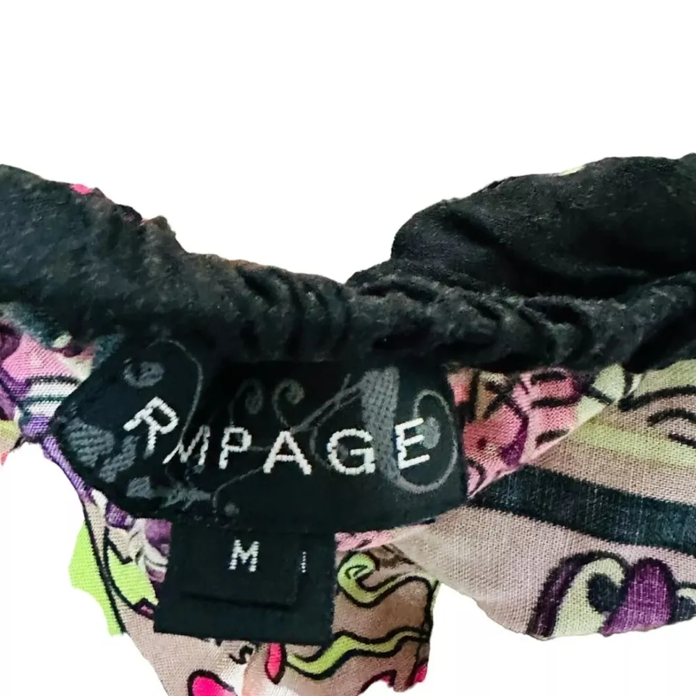 Vintage Rampage Halter Top Fringe Boho Festival Size Medium - Image 5