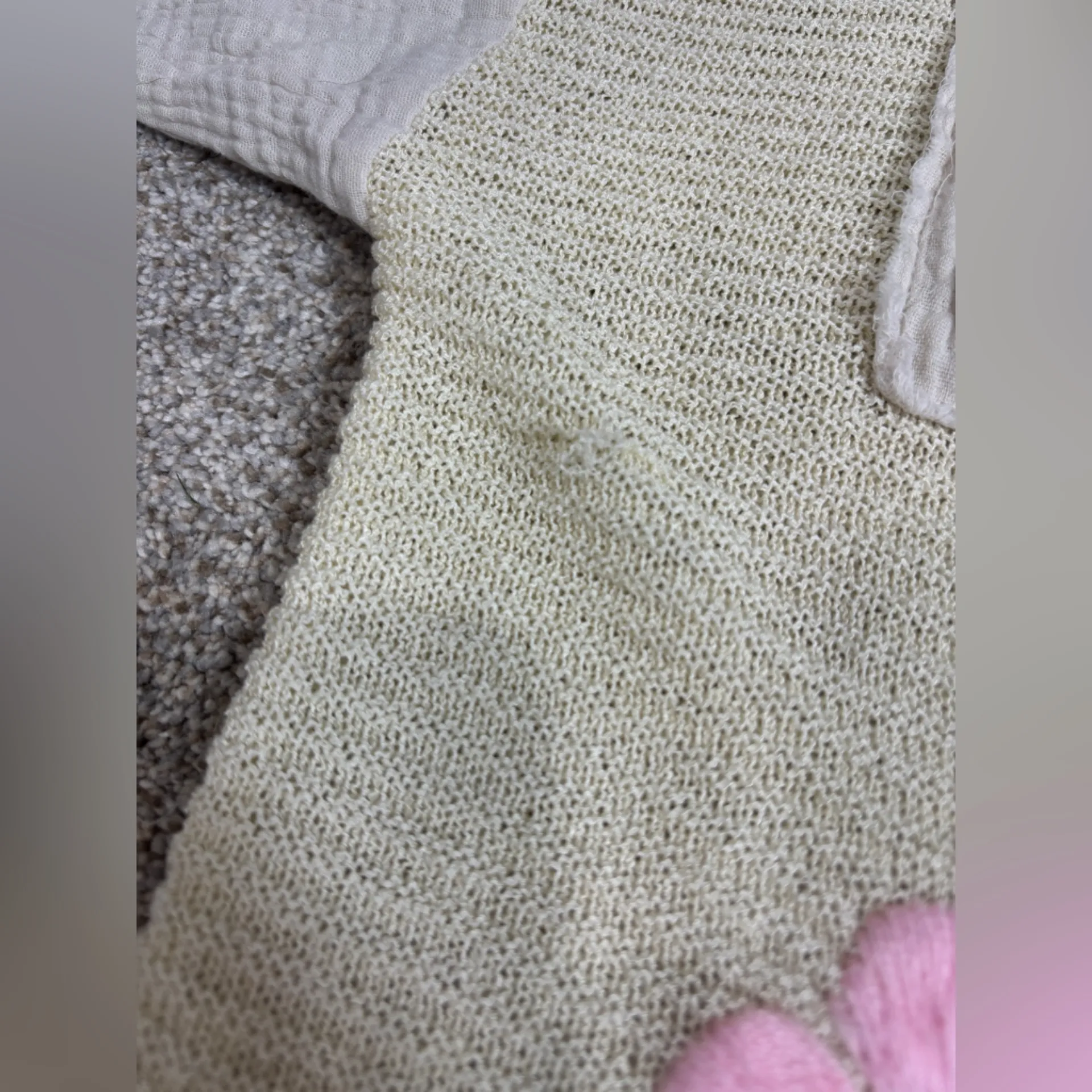 POL Acrylic Boho Bohemian Embroidered Flower Button Up Sweater Cardigan Large - Image 4