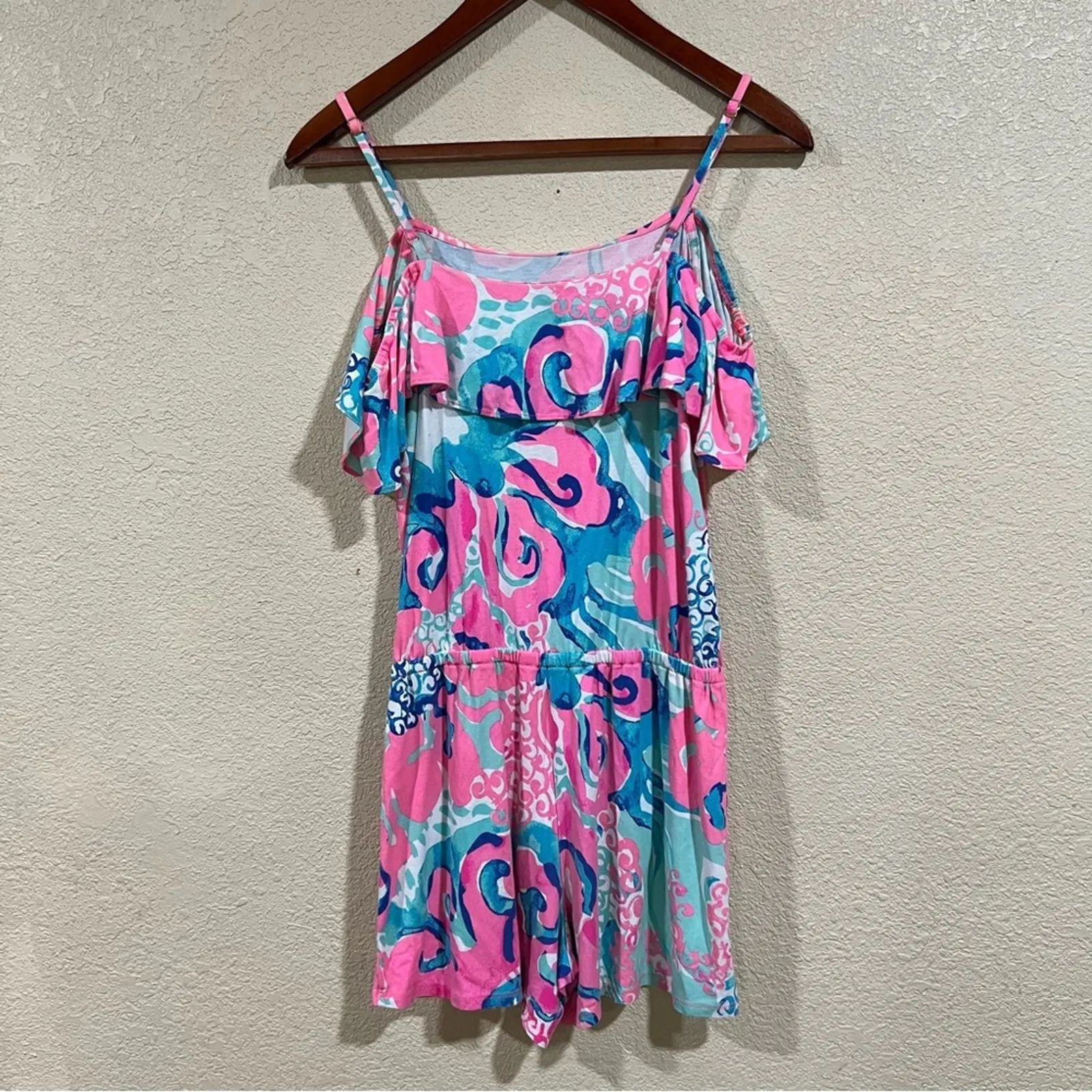 Lilly Pulitzer Klea Ruffle Romper - Coral Reef - I'm So Jelly - Image 5
