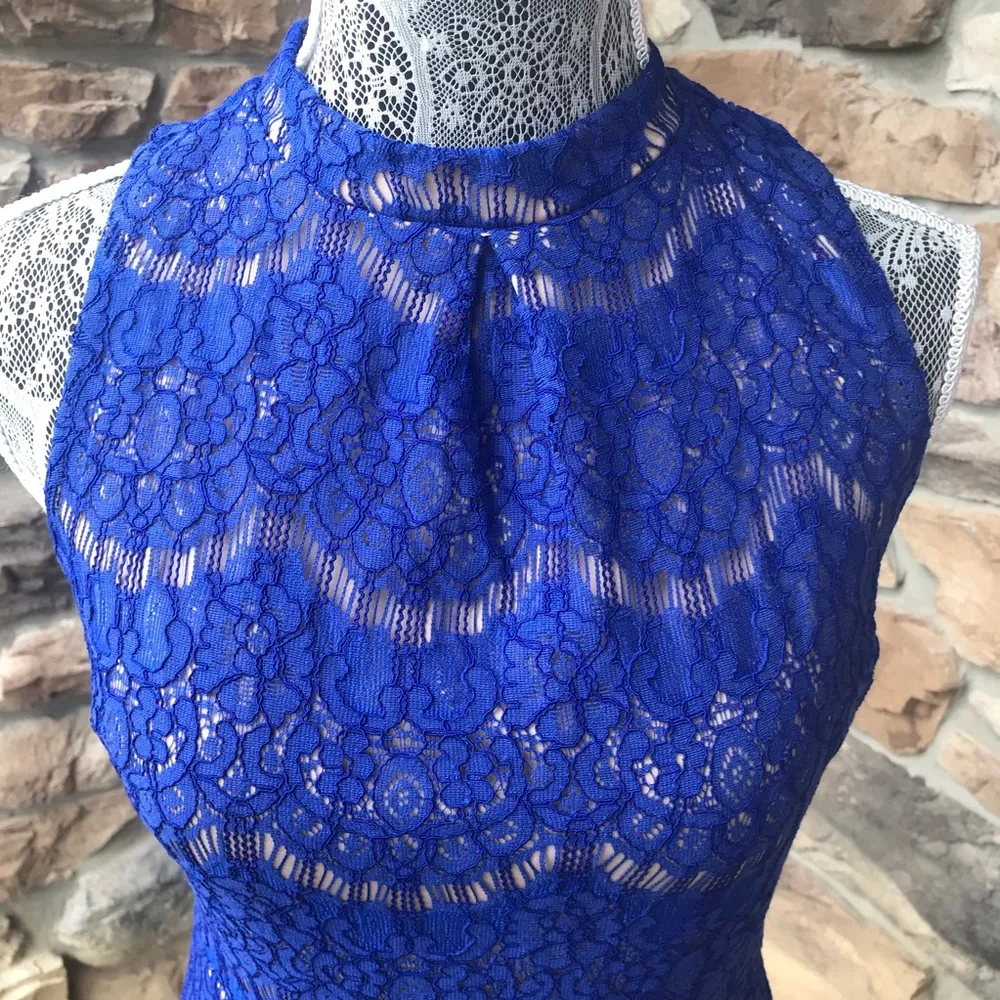 Love, Fire Lace Dress Blue Size undefined - Image 3