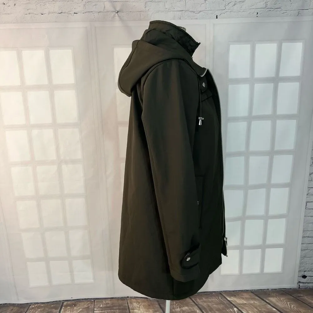 Lauren Ralph Lauren Green Water Resistant Hooded Fall Jacket Size XS - Image 6