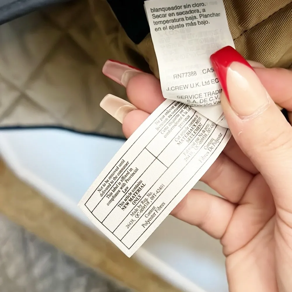 J. Crew Mercantile 100% Polyester Navy Blue Quilted Women’s Vest - Image 8