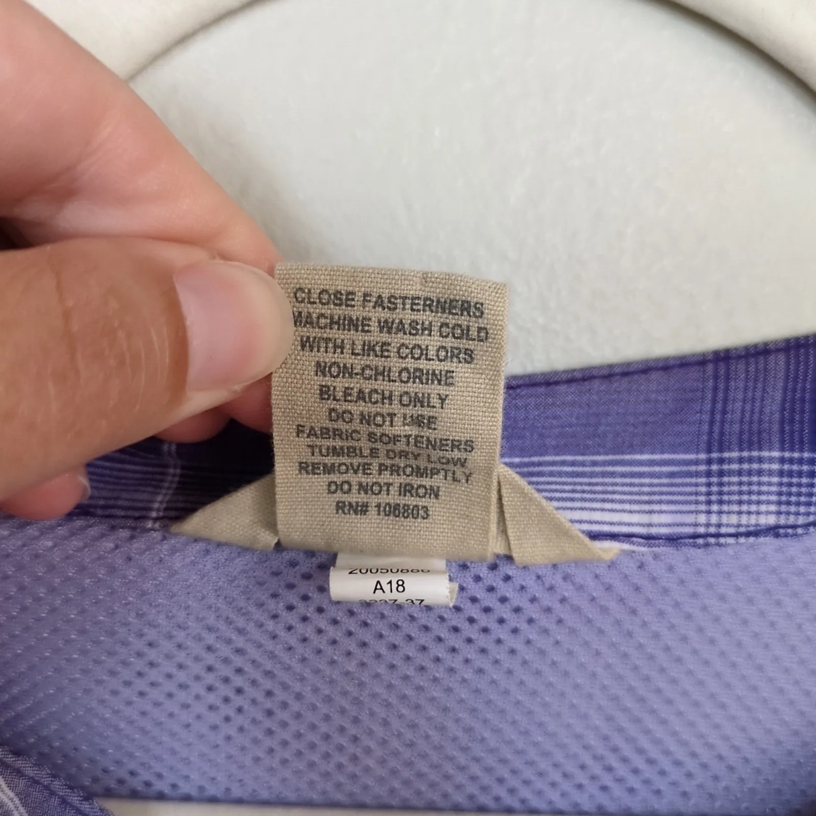 DULUTH TRADING CO Purple Plaid DuluthFlex Sidewinder Tunic Women's Medium - Image 5