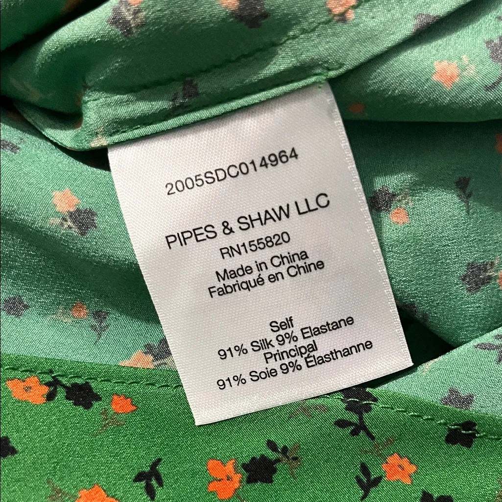 Veronica Beard Silk Saanvi Floral Stretch Top Size 4 - Image 12