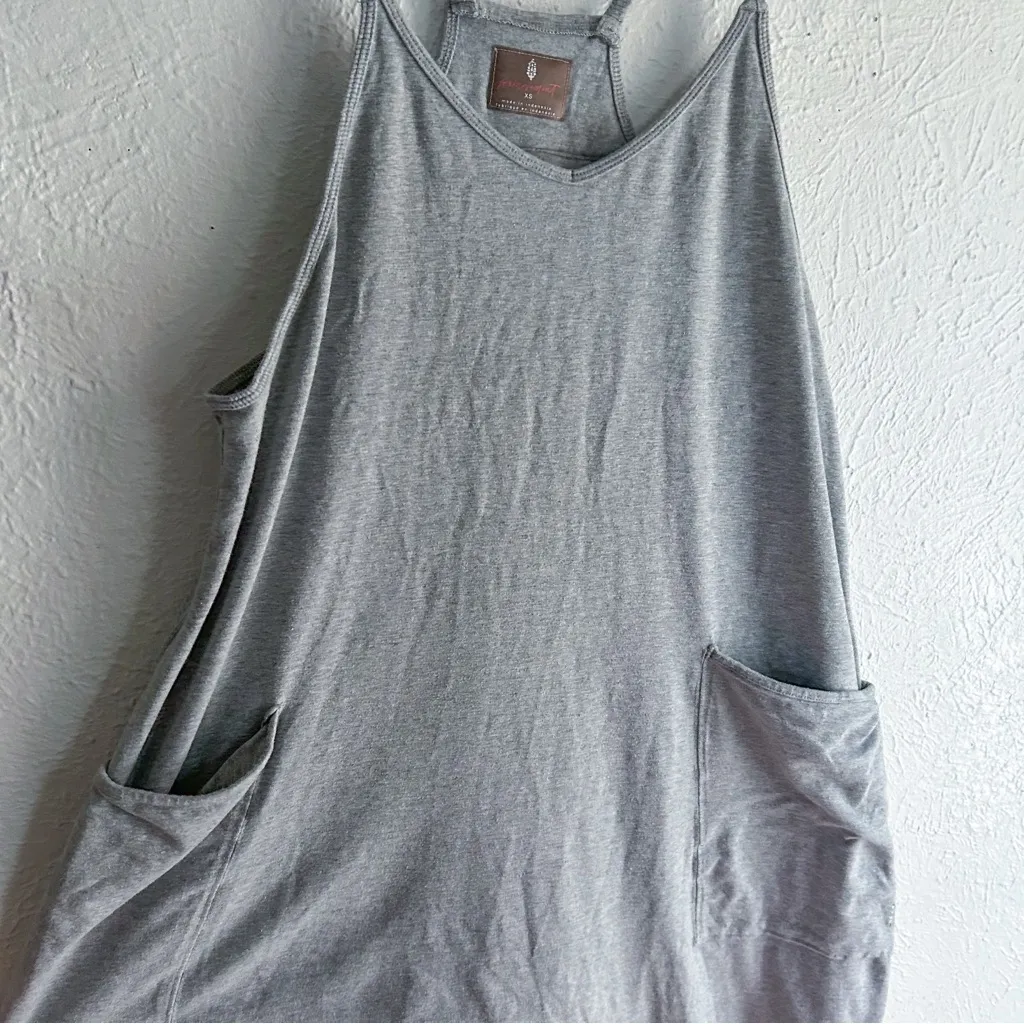 Free People Movement Hot Shot Onesie Heather Gray XS - Image 5