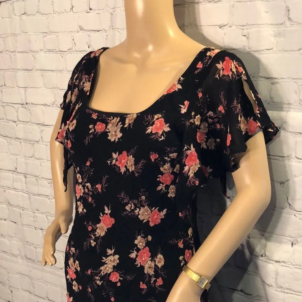 Vintage Dress Barn Long Floral Floaty Summ… - Image 4