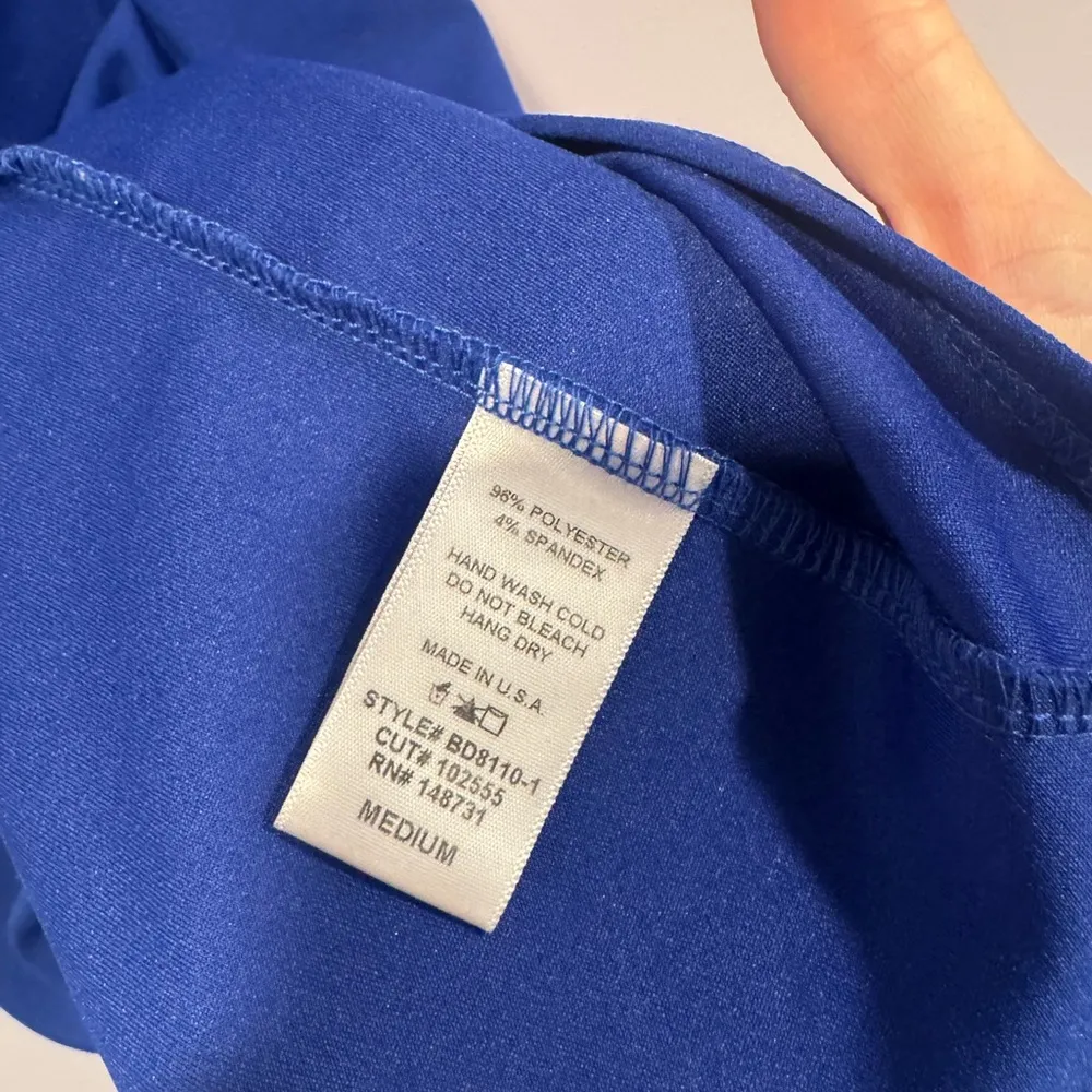 Blue blush‎ asymmetrical dress - Image 3