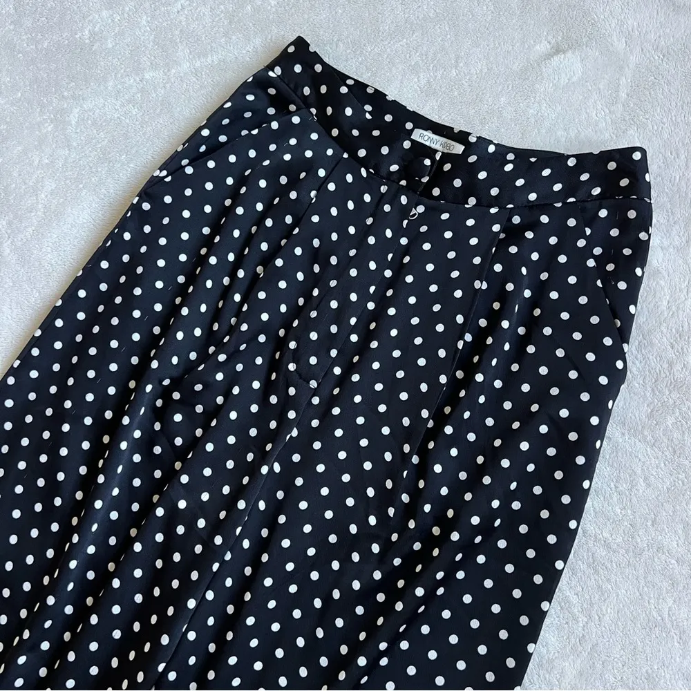 Ronny Kobo Eyela Polka Dot Satin Pants - Image 4