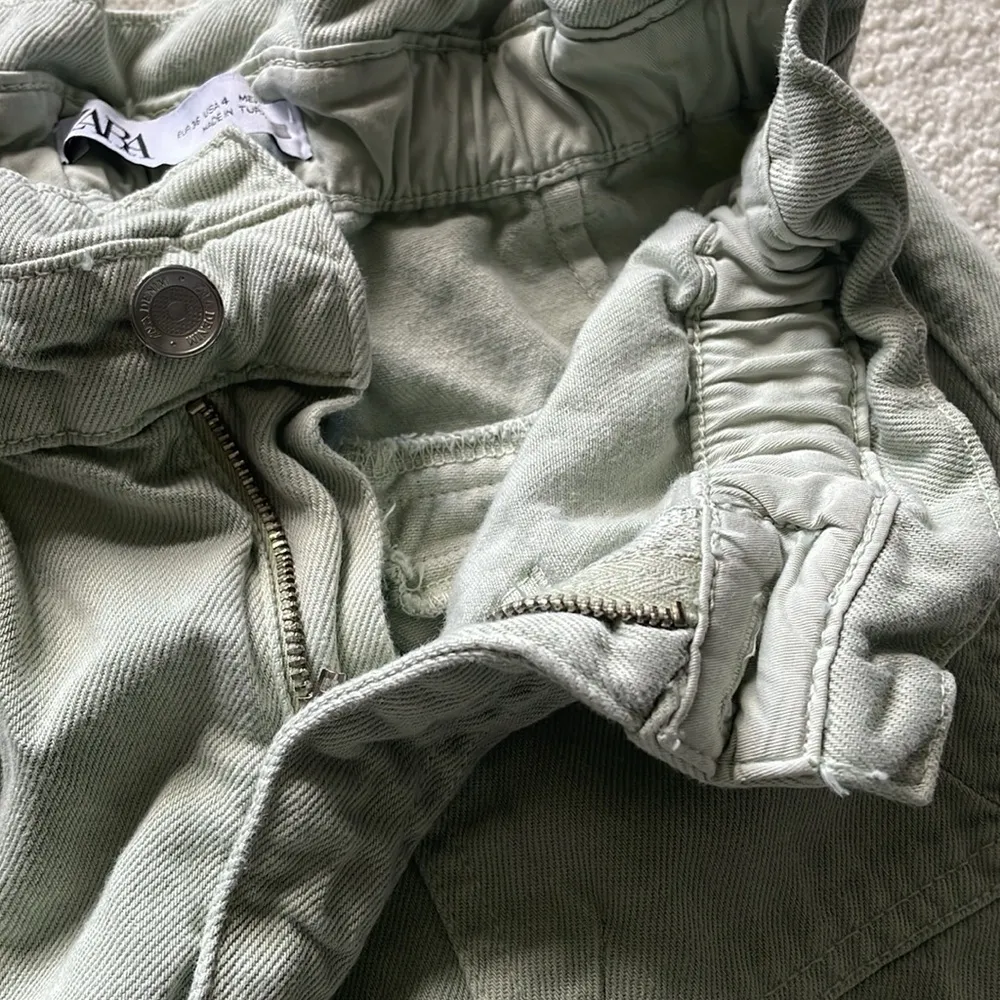 Zara Sea Green Ankle Jean Pants - Image 3