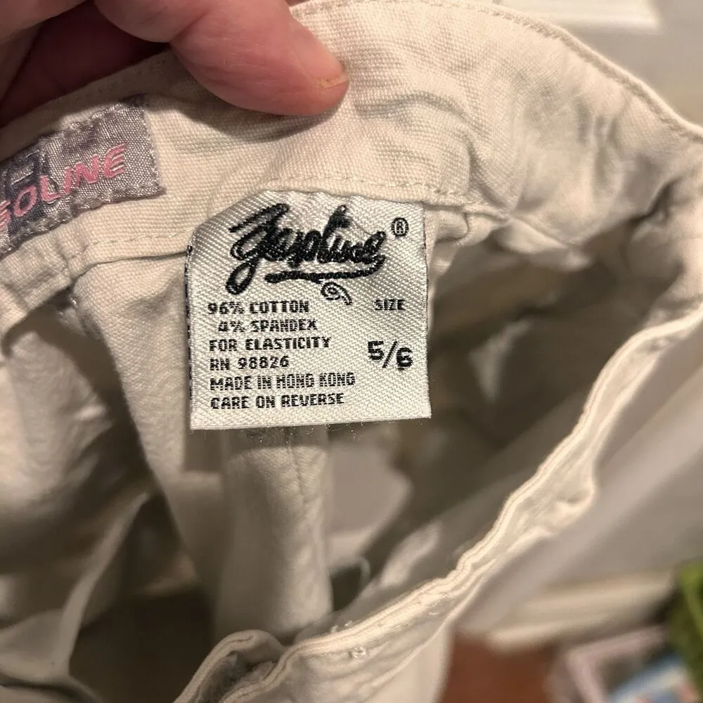 Vintage Y2K Gasoline Low Rise‎ Khaki Tan Shorts 3” Inseam Women’s Size 5/6 - Image 9