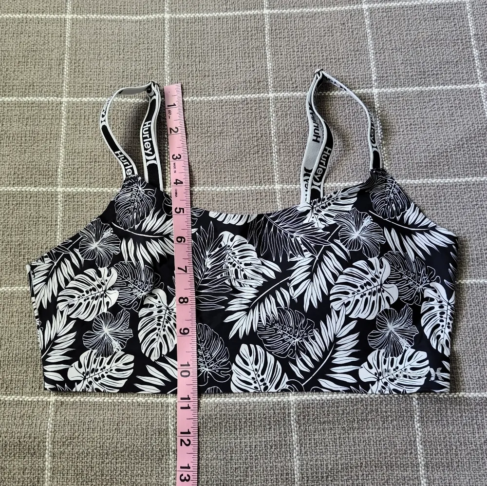 Hurley  Bathing Swim Suit Top Tropical Print - Image 3