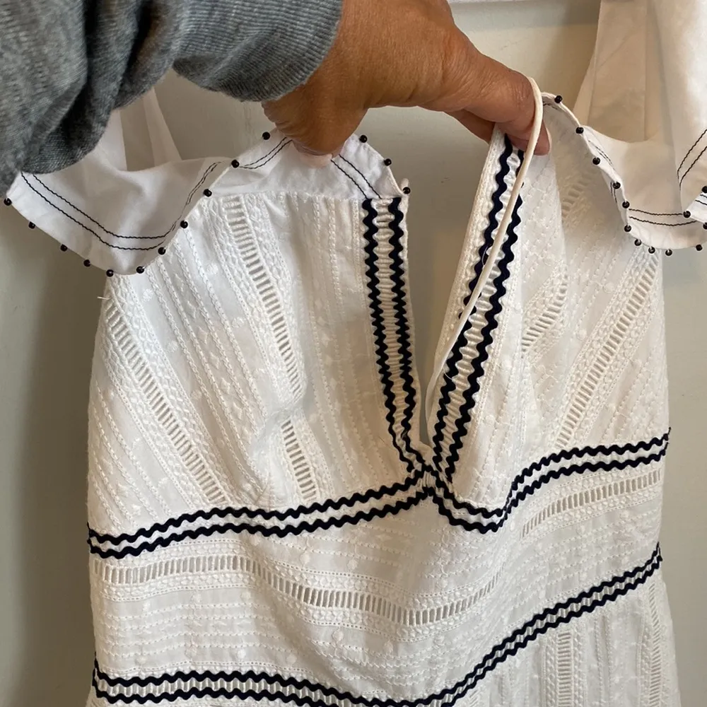 Saylor Shayna Romper White Navy - Image 62