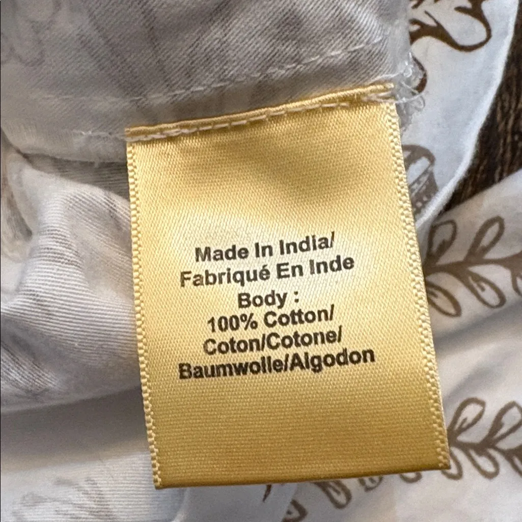 Anthropologie Porridge Seashell Printed Jacket Neutral Motif XS EUC Coastal - Image 5