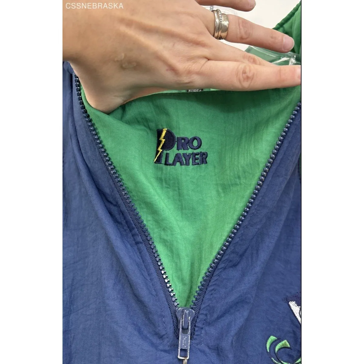 Vintage Notre Dame Fighting Irish half-zip windbreaker jacket Multicolor - XXL - Image 6