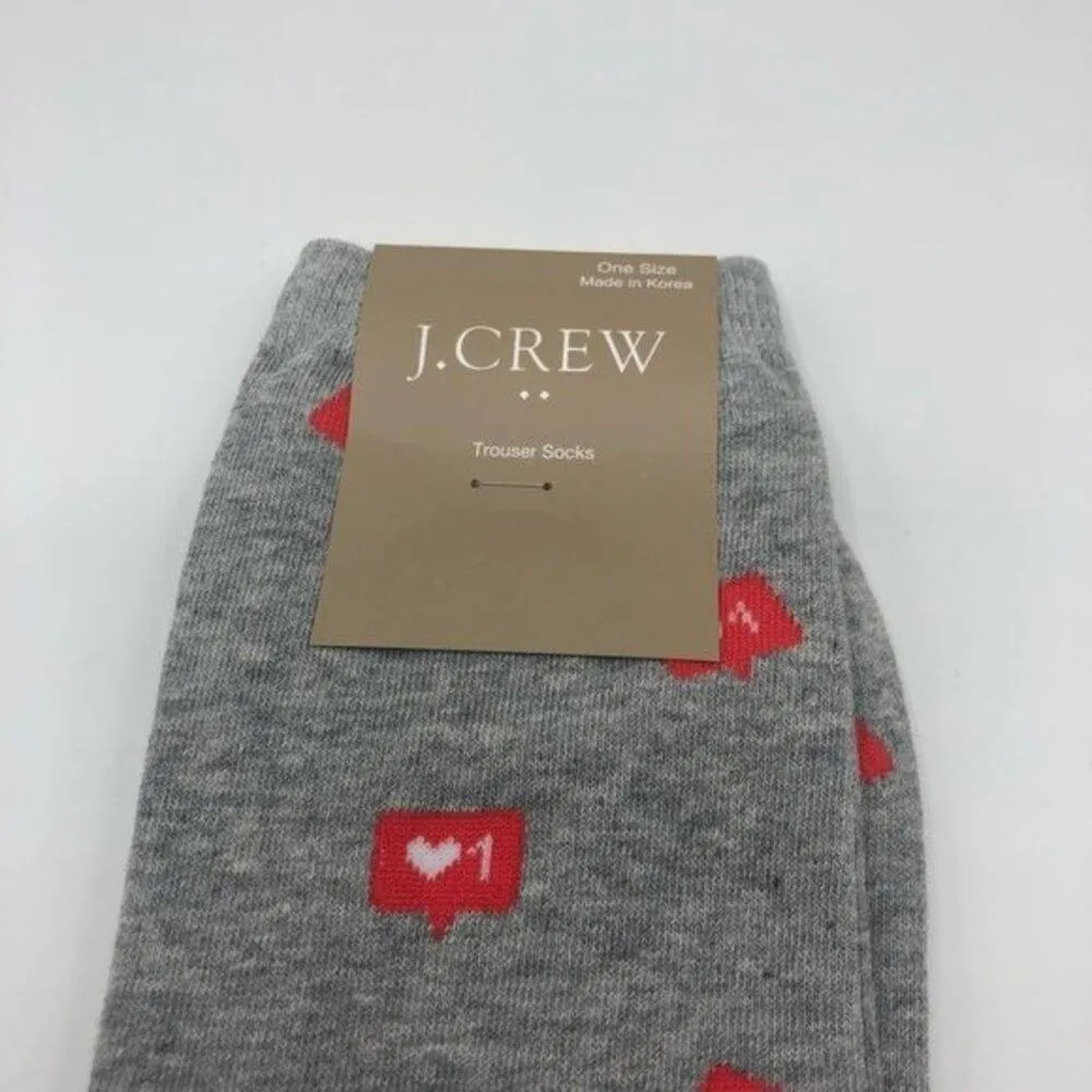 J.Crew Womens Heart Logo Trouser Style Socks - Image 2