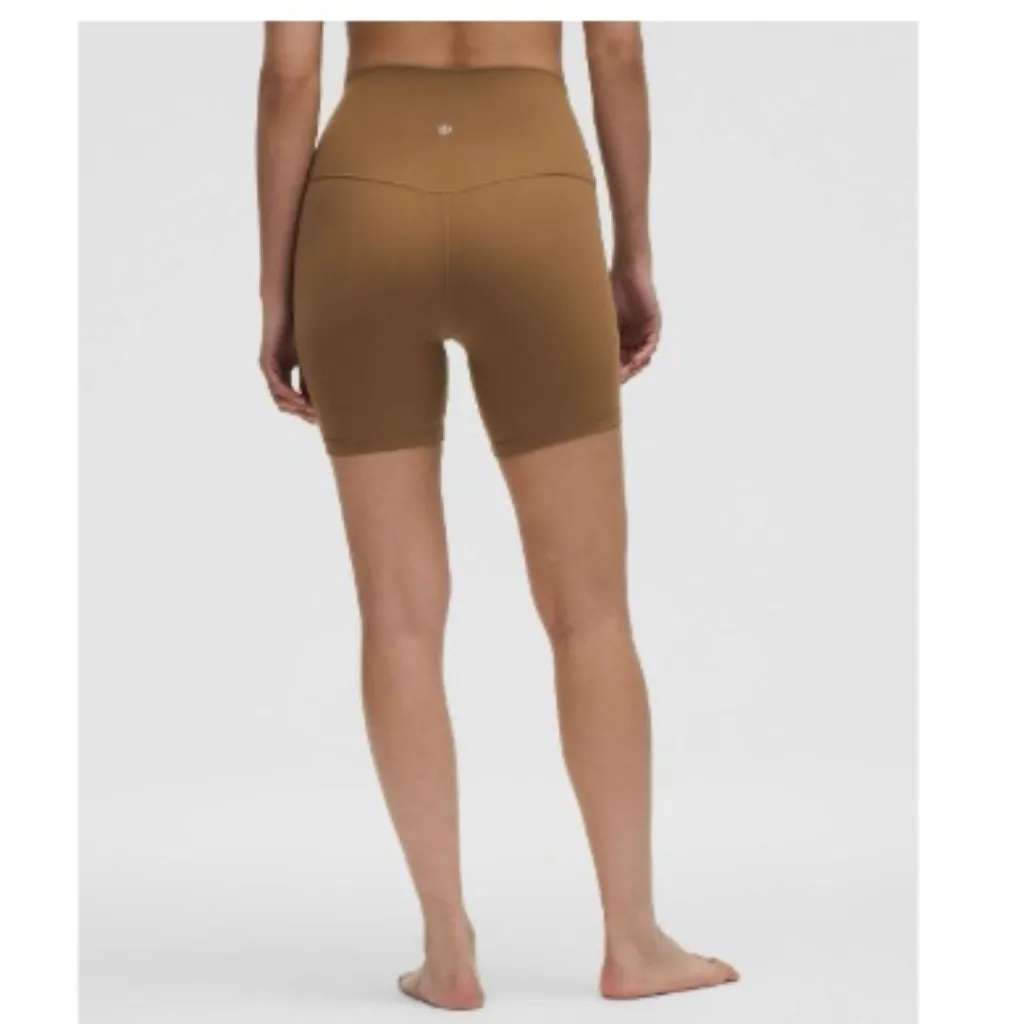 NWT Lululemon Align High-Rise Short 6", Allspice Tan | Size 4 - Image 2