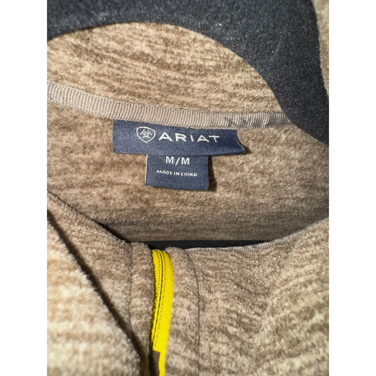 Ariat Womens Fleece Jacket Full Zip Mock Neck Gray Heathered Activewear Size M - Image 7