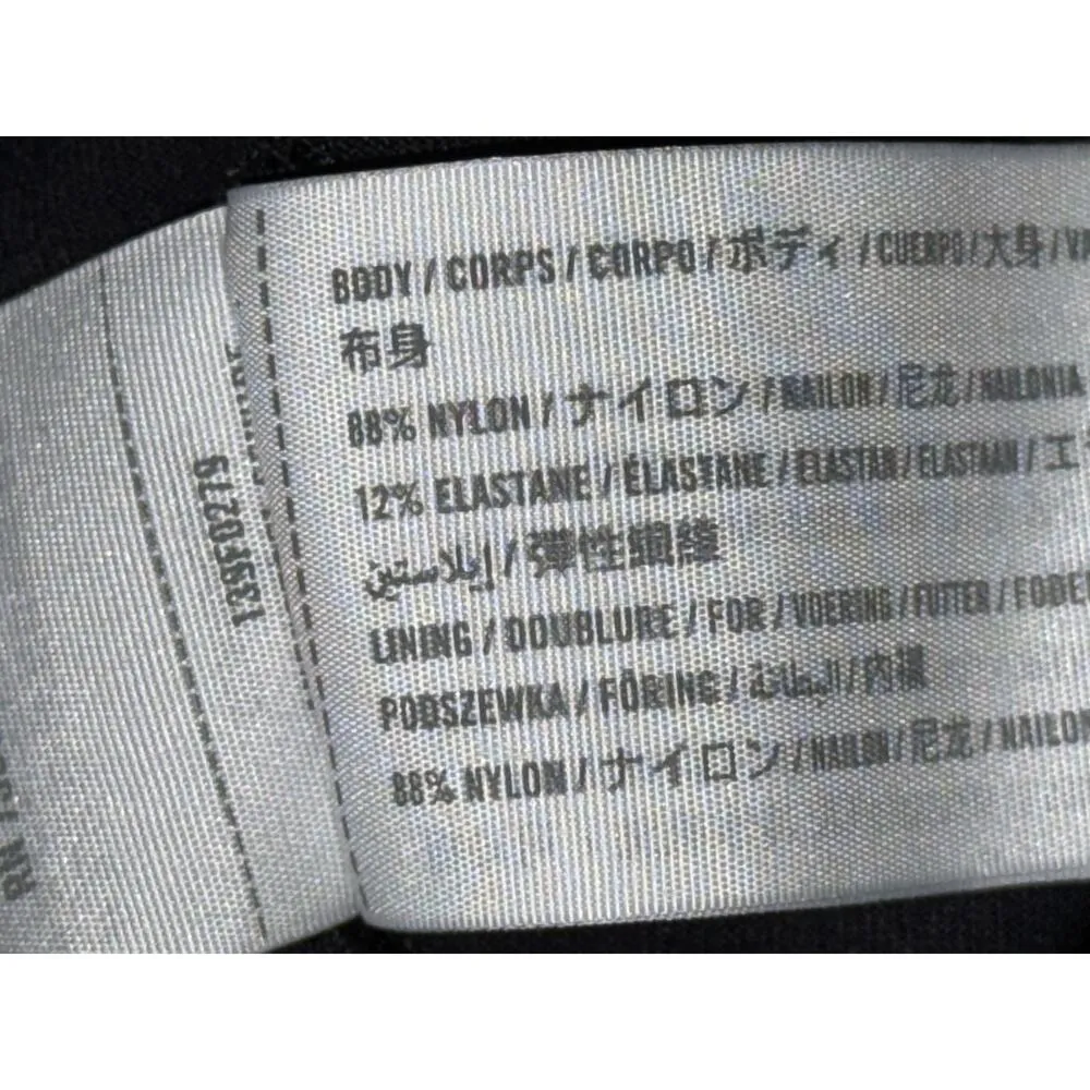 Abercrombie & Fitch Soft AF Black Square Neck Sleeveless Tank Bodysuit Size S - Image 7