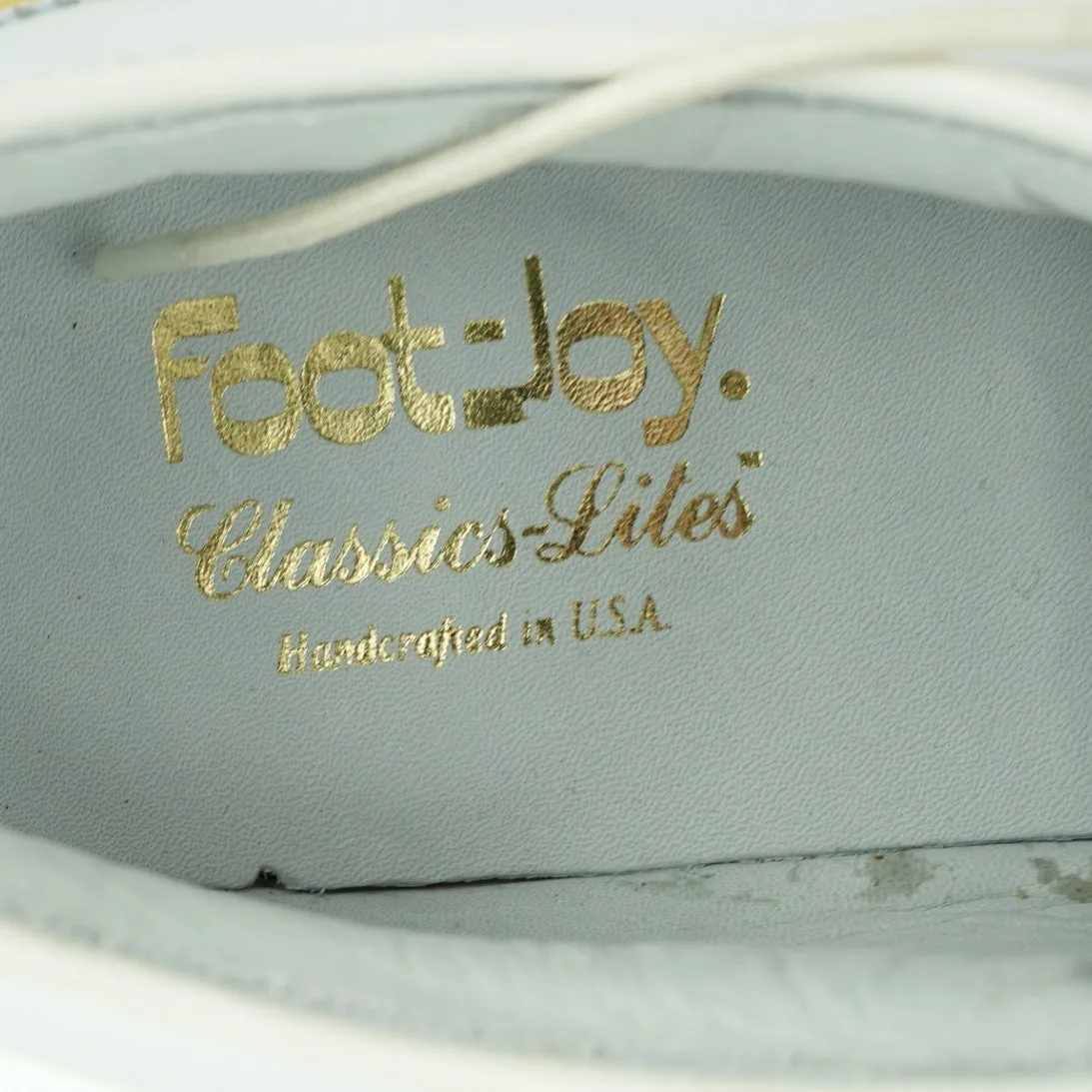 Vintage 80s FootJoy Golf Shoes Womens 8.5AA 90159 Classics White Made in USA Size 8.5 - Image 13