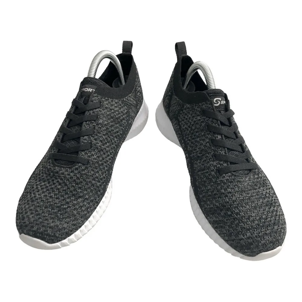 Skechers S Sport Lace Up Walking
Athletic Shoe Womens Size 10 Dark Gray White - Image 2