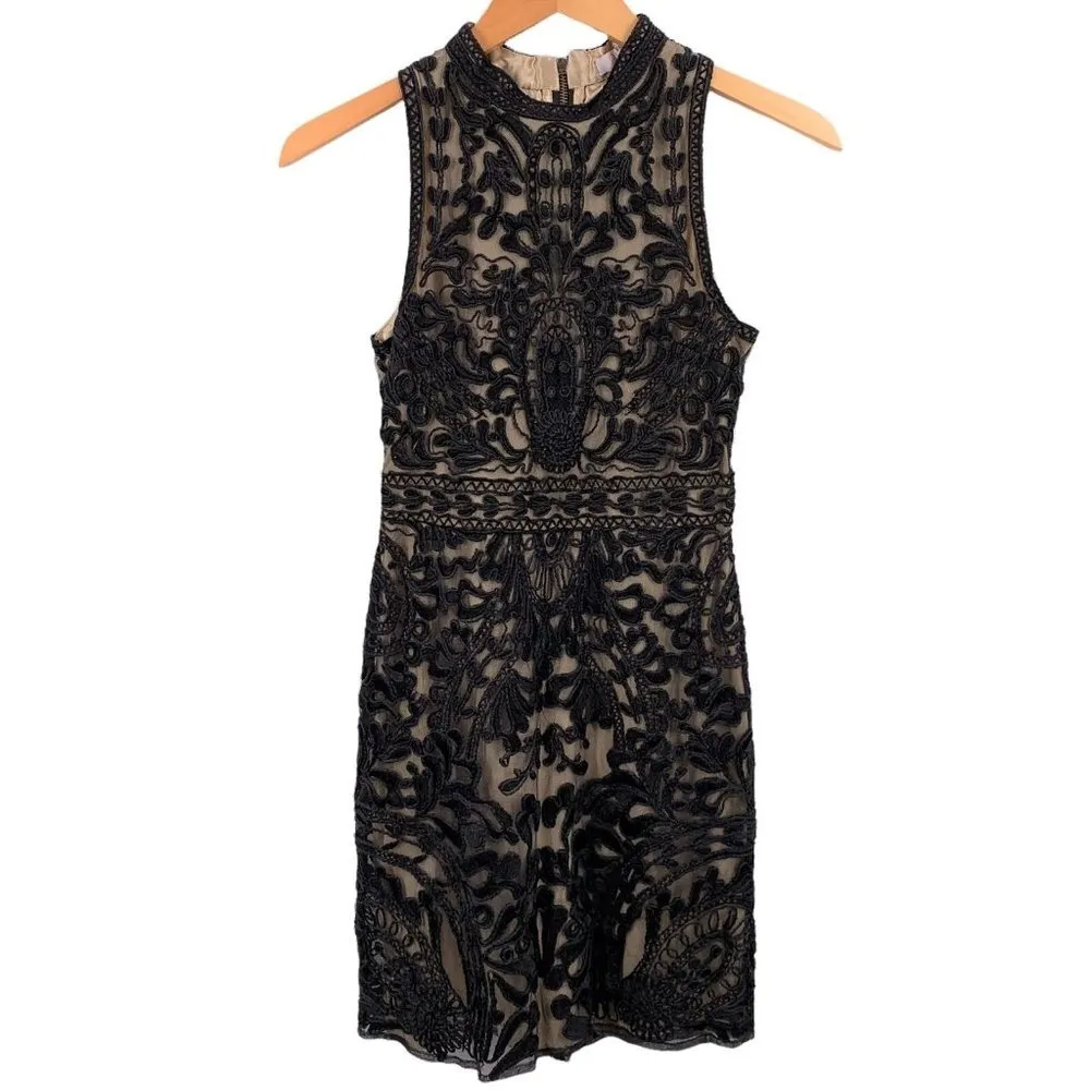 Parker Black Lace CADDIE Sleeveless Sheath Dress Size XS Evening Party Cocktail - Image 5