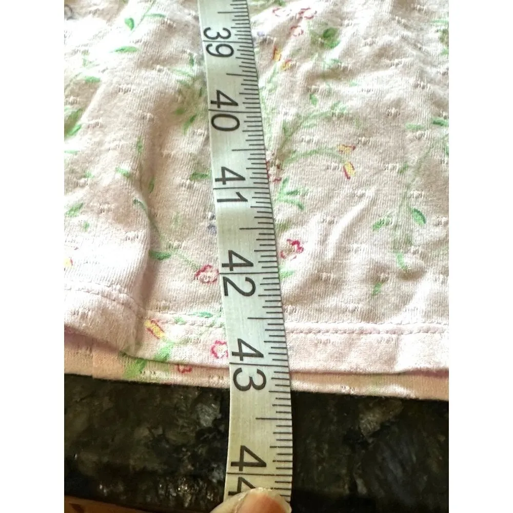 Croft & Barrow Sleeveless Night Gown Light Pink Pin Tucking And Lace Detailing S - Image 7