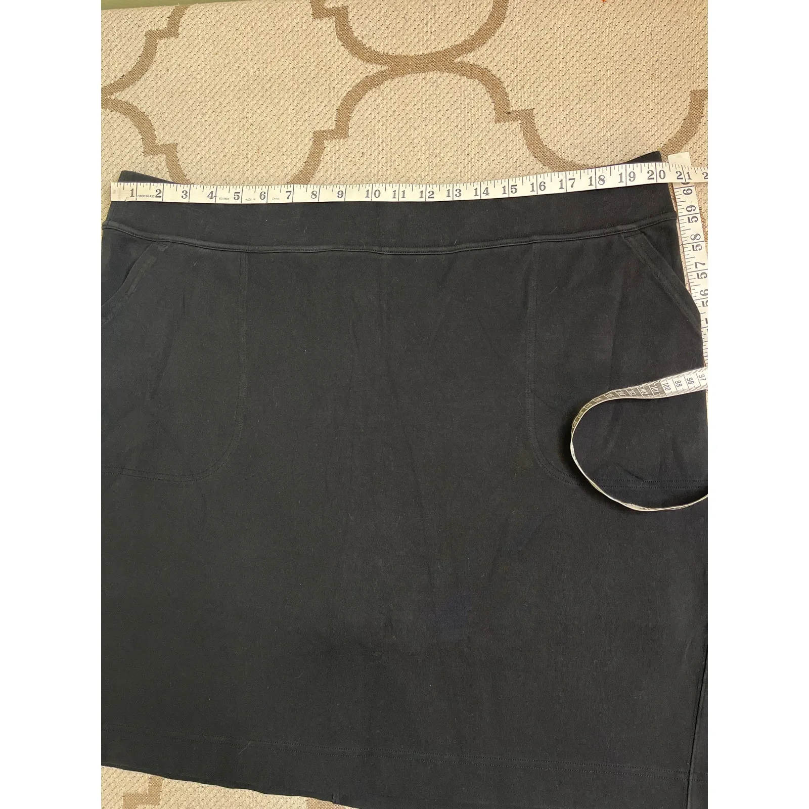 Duluth Trading Company Women's NoGA Naturale Cotton Skort, size XL, MSRP $50 Black - Image 4