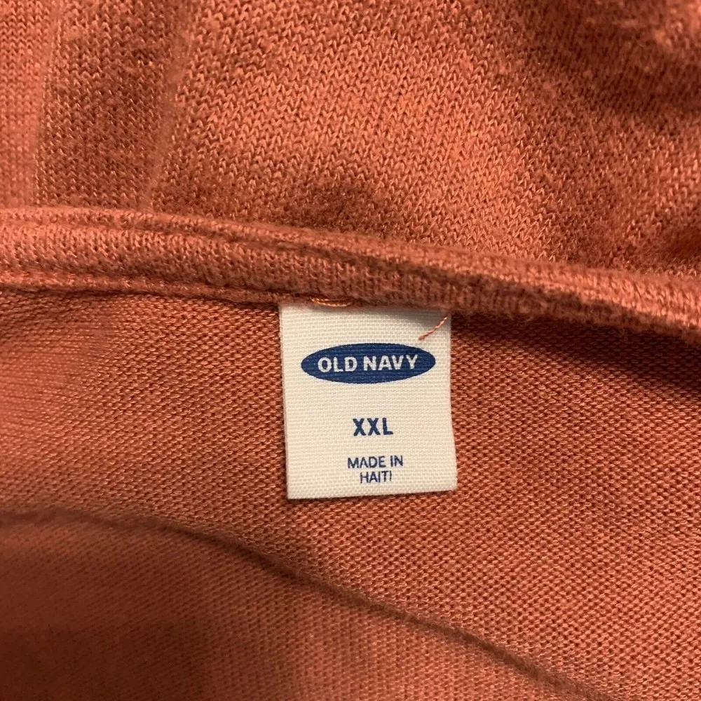 Old Navy Womens Plus Size XXL Orange Stretch Pullover Sweater - Image 4