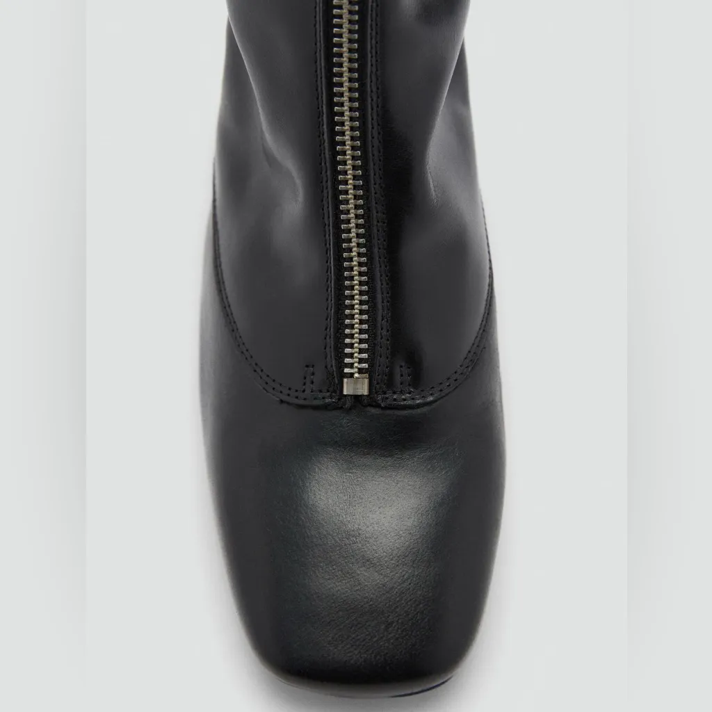 Mango New‎ Zipper leather boots - Image 6
