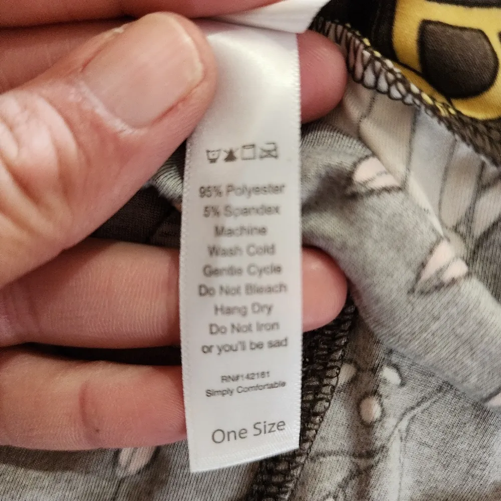 Lularoe Taupe Bicycles & Backpacks Novelty Knit Leggings One Size (2-12) - Image 6