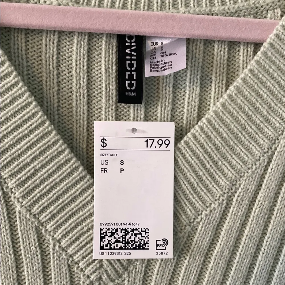 H&M Divided Size Small Mint Green Sleeveless Knit Top or Dress New with tag NWT - Image 2