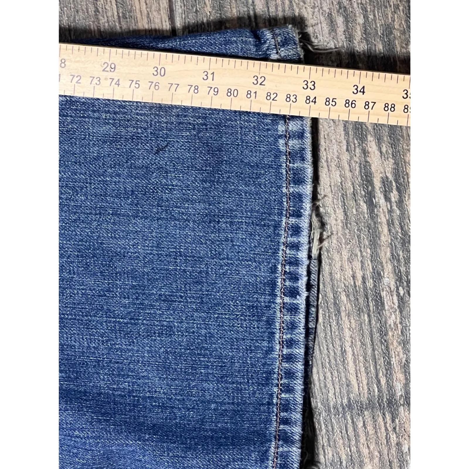 Vintage Abercrombie Fitch Womens Jeans Bootcut Flare Size 4 LONG Y2K (34x33) *** - Image 9