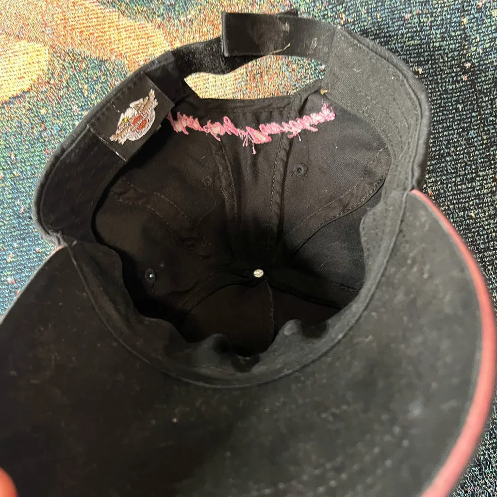 Harley‑Davidson Women’s Black & Pink Adjustable Hat Velcro Strapped Streetwear - Image 9