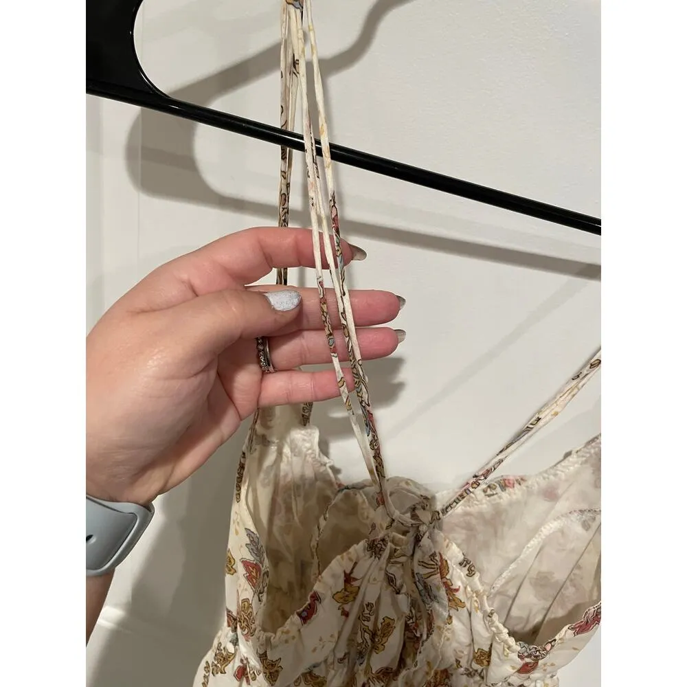 Abercrombie & Fitch vintage floral embellished tank top size Large - Image 6