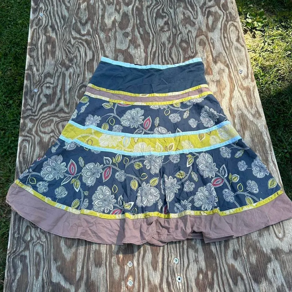 Bcbmaxazria blue & green fairy skirt size xs fairy whimsy y2k summer spring‎ - Image 2