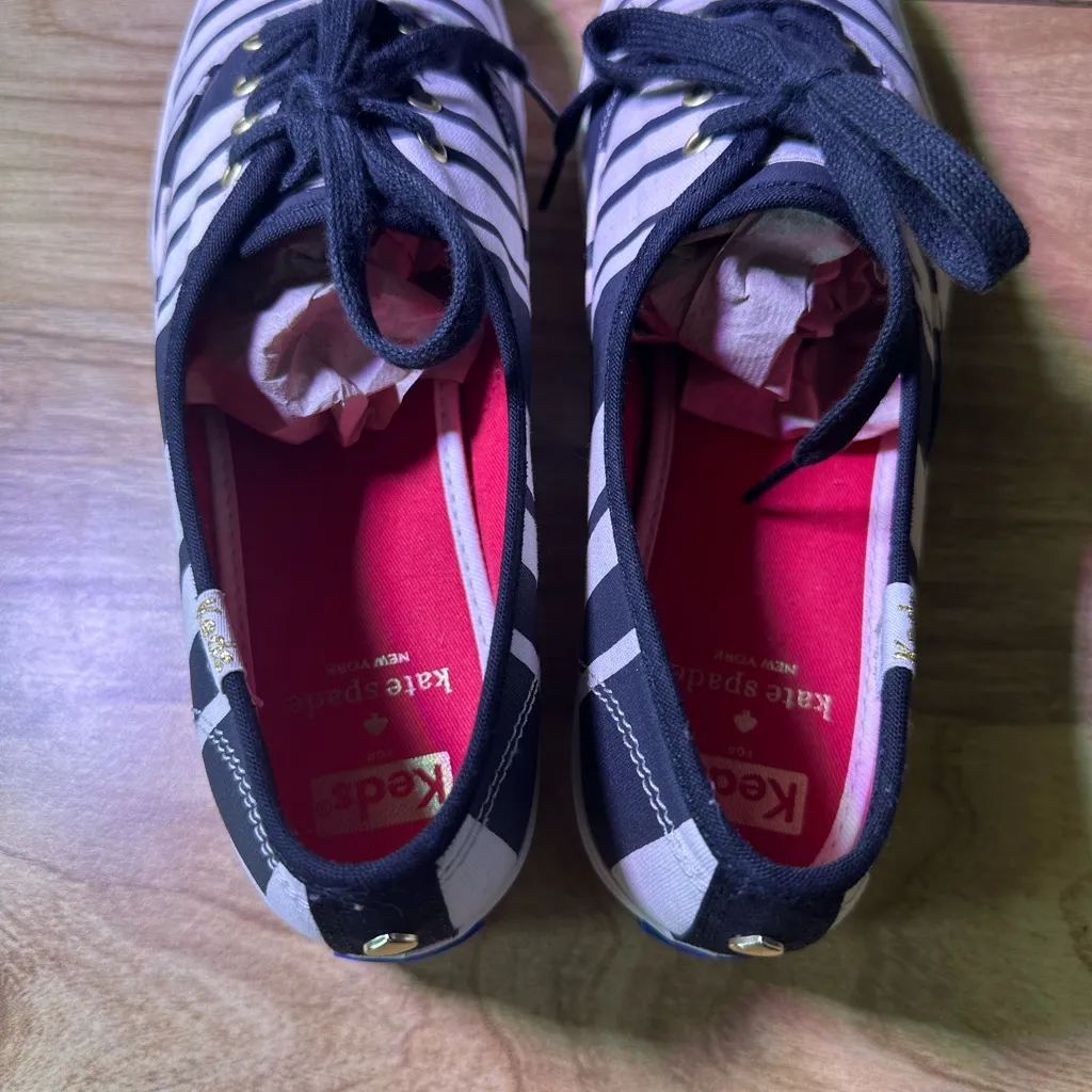 Kate Spade Monochrome Lace-Up Sneakers - Image 8