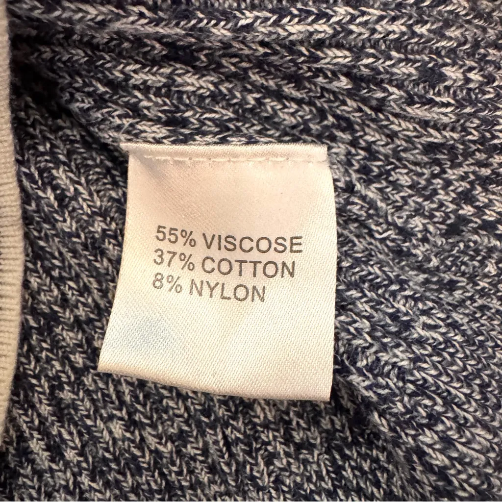 PATTY BOUTIK fitted hooded pullover sweater, blue coloring, size M - Image 11