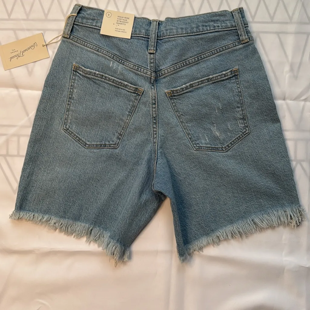 Universal Thread Vintage High-Rise Blue Shorts - Image 3