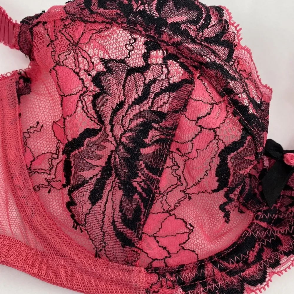 Agent Provocateur Yara pink lace underwire bra 36C Size undefined - Image 3