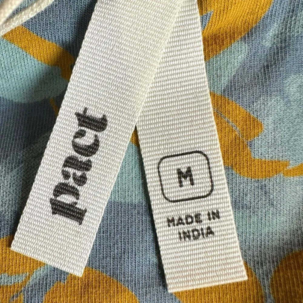 Pact Organic Fit & Flare Floral Daisy Abstract Midi Dress Size Medium NWT Spring - Image 6