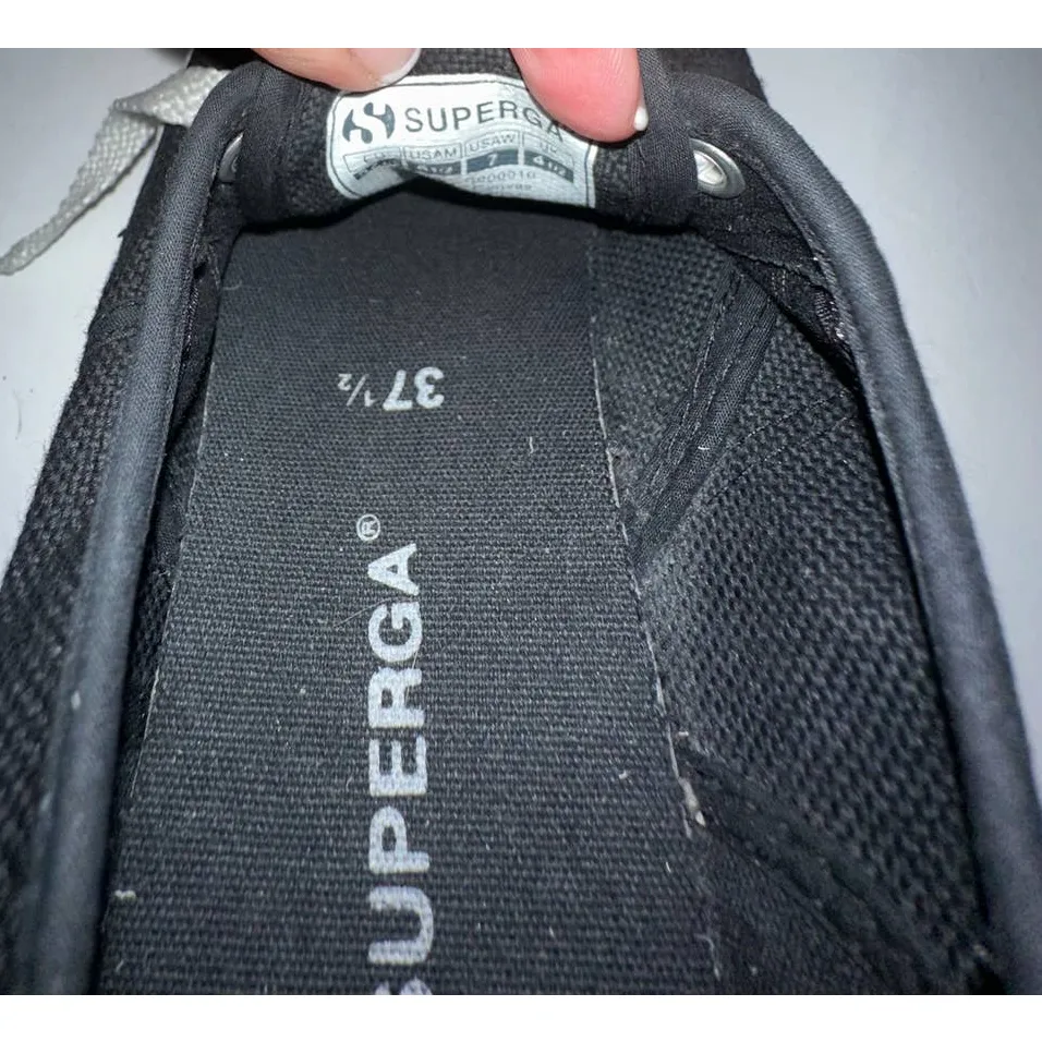 Superga 2750 Cotu Classic Sneakers Black Womens 37.5‎ (7) - Image 3