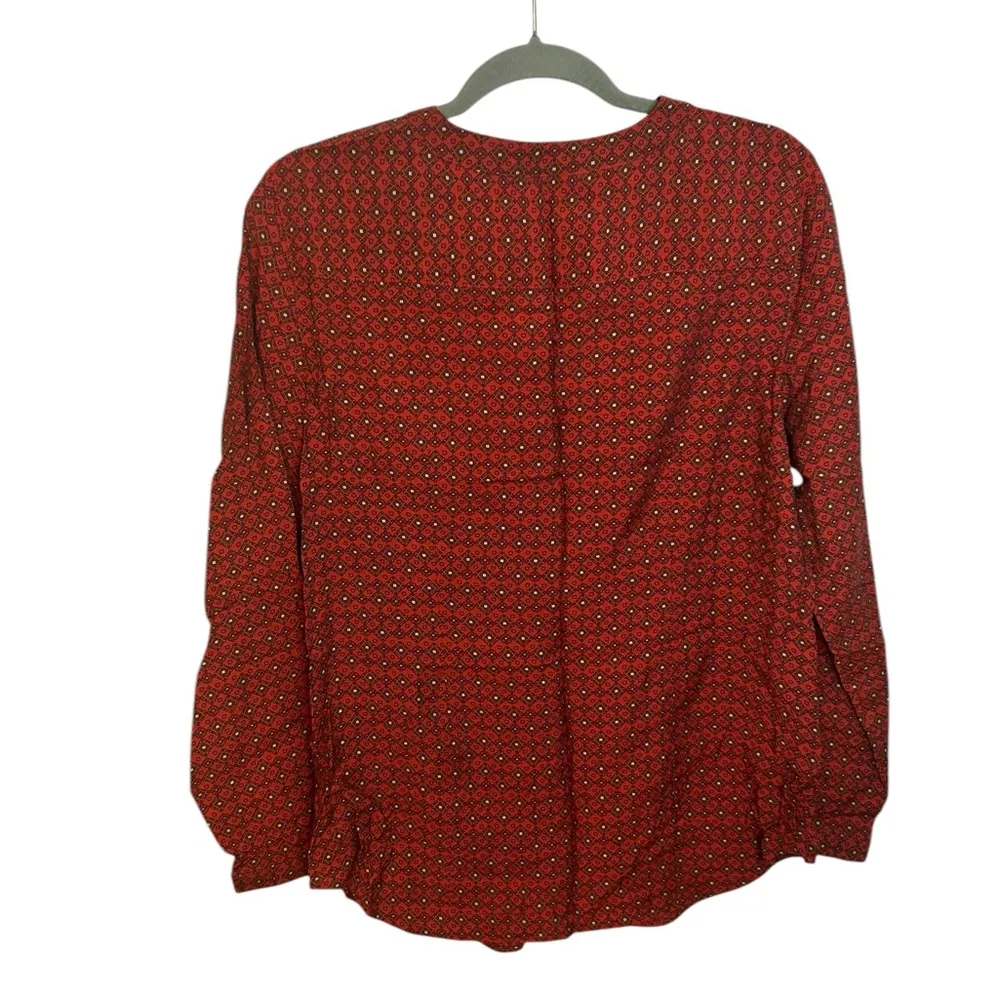 Nwt Van Heusen Bohemian Pattern Button Down Blouse - Image 2
