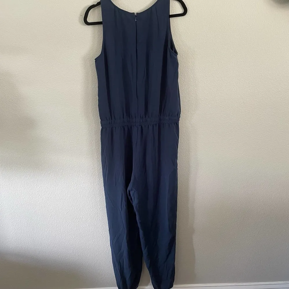 CAbi  navy drop waist jumpsuit size medium - Image 2