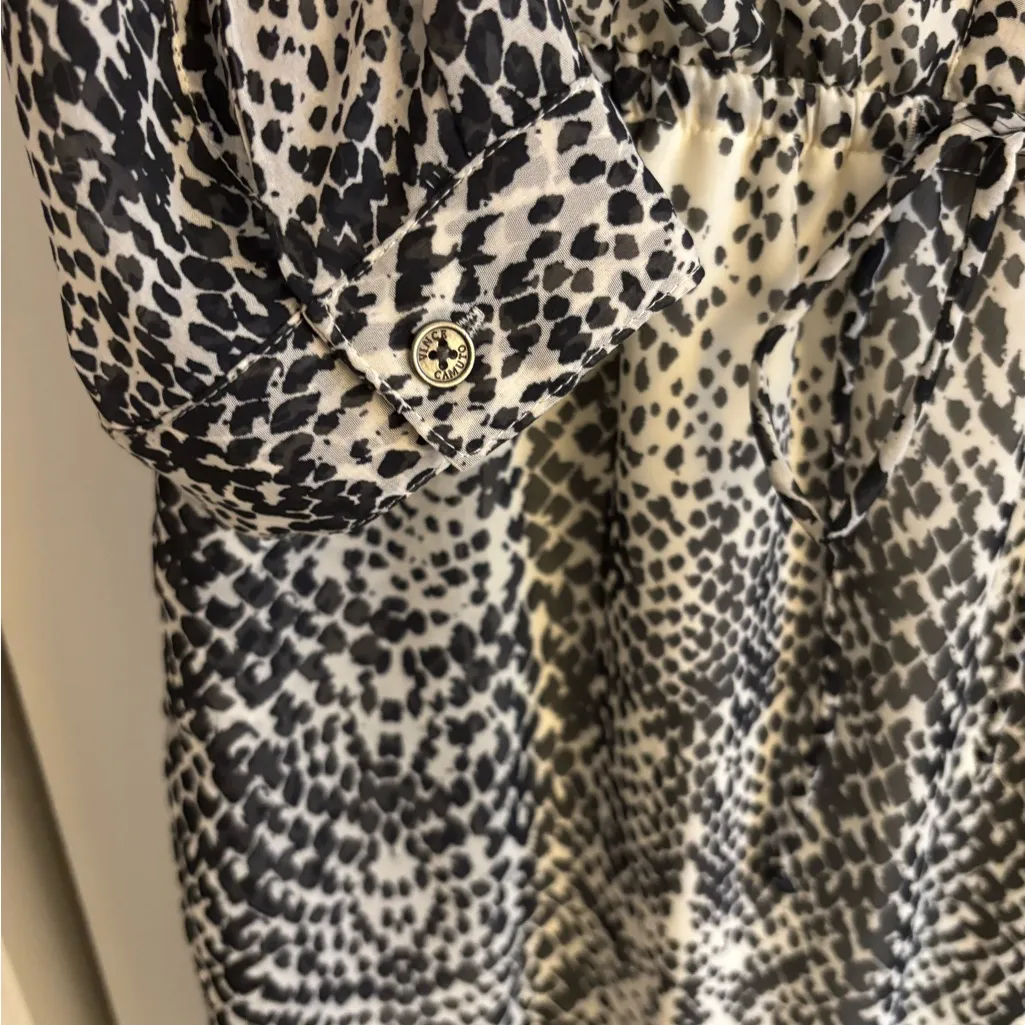 Vince Camuto Monochrome Animal Print Dress Size 8 - Image 4