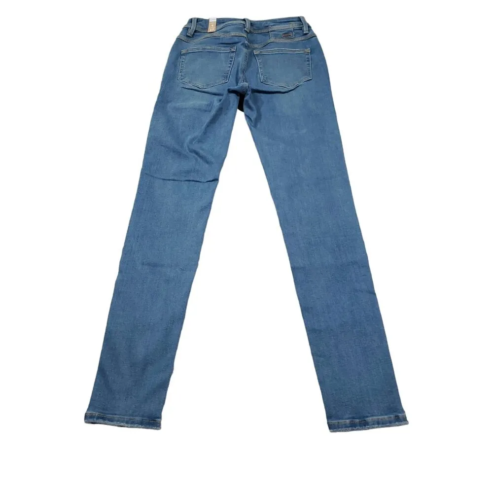 Prana Soma Skinny Jeans Medium Wash Classic Blue Stretch Denim Size 4 27 - Image 3