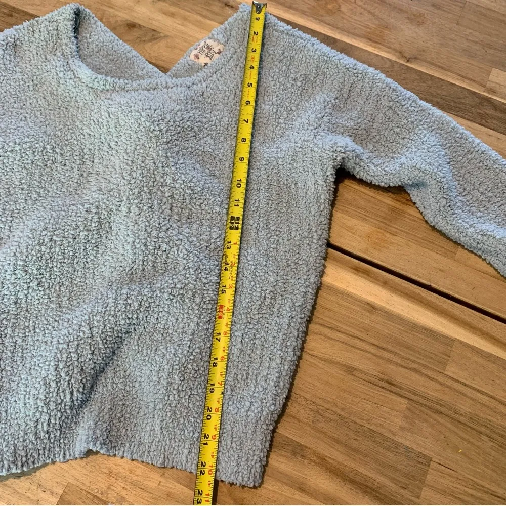 Light Blue Twist Back Sweater M - Image 4
