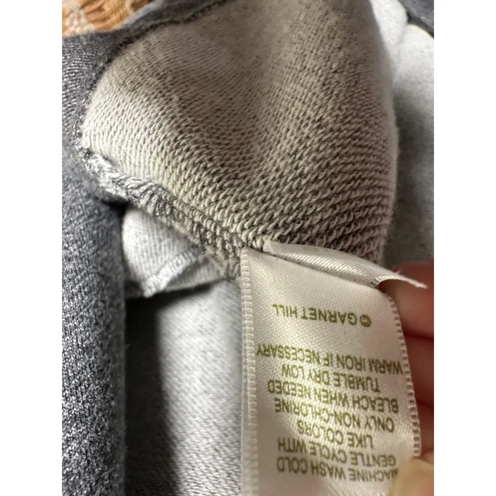 Garnett Hill Medium Womens Cardigan Gray Short Sleeve Pockets Open Casual Chore - Image 8