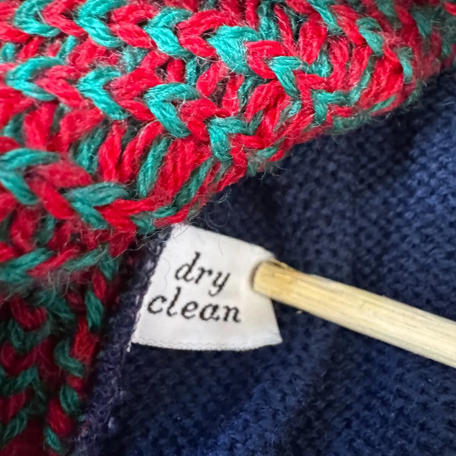 Vintage Pendleton Wool Holiday Sweater Cardigan Size M Navy Metal Buttons USA - Image 10