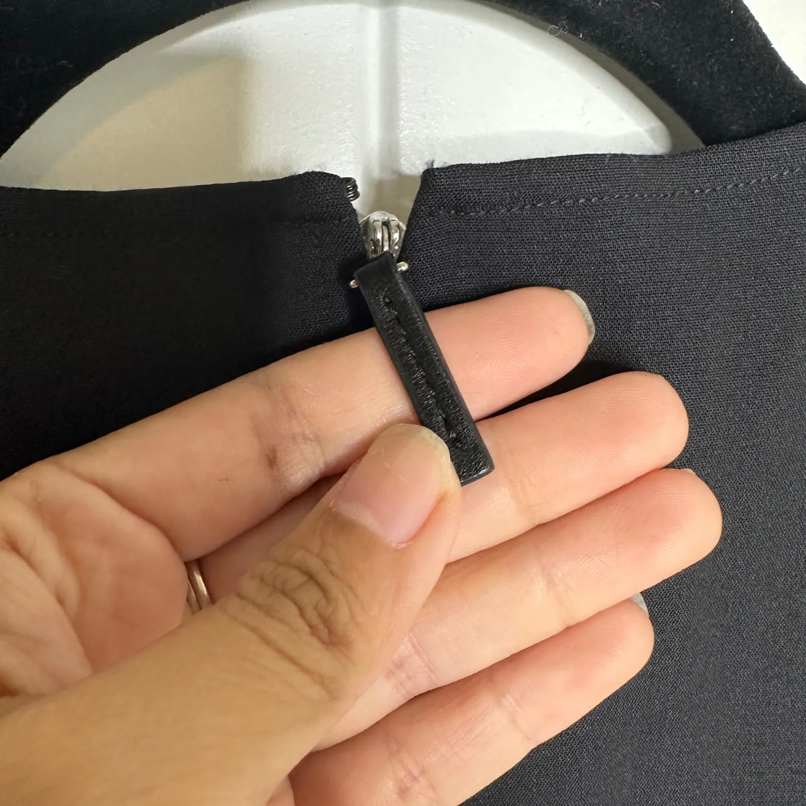 Ralph Lauren black label‎ wool colorblock dress size 2 old money quiet luxury - Image 6