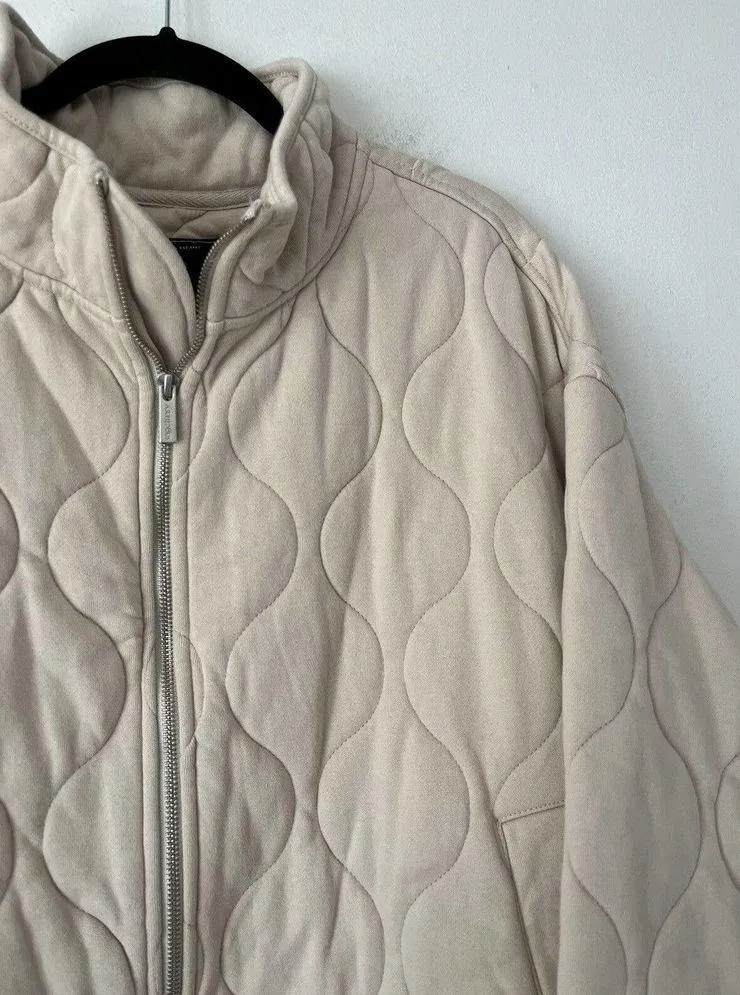 NWT Sanctuary Weekender Toasted Marshmallow Padded Quilted Full Zip Jacket Sz 2X - Image 7